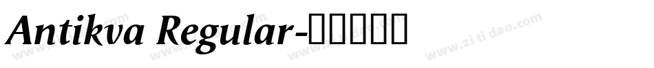 Antikva Regular字体转换